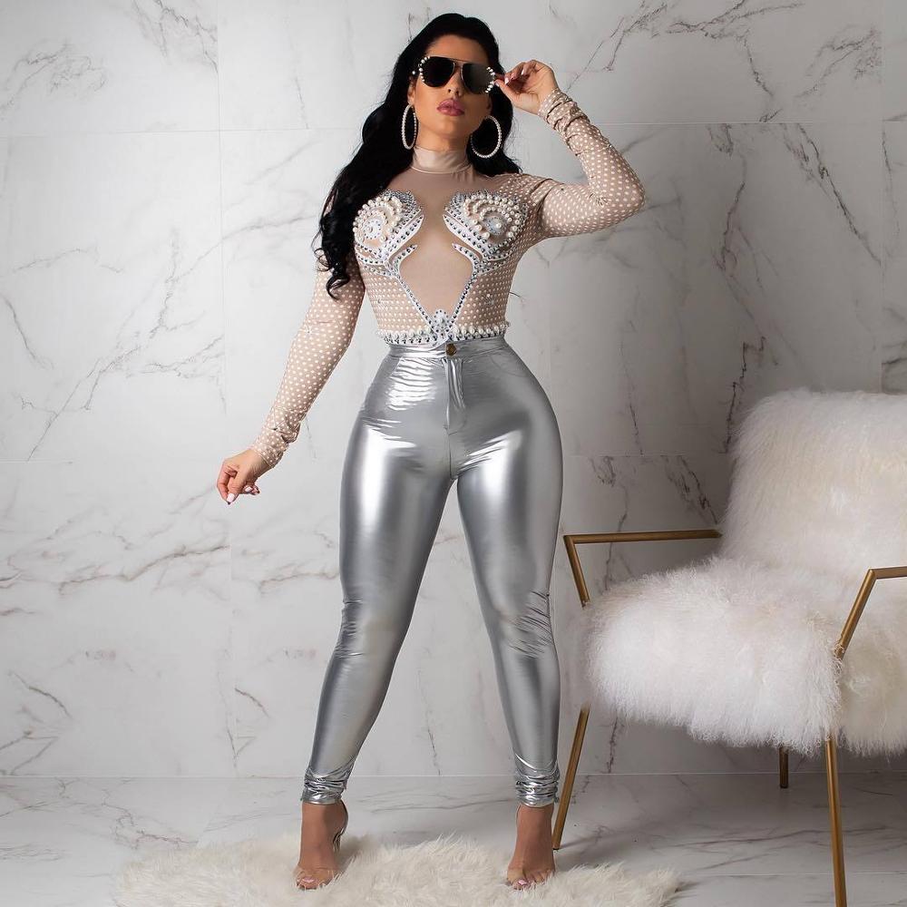 Latex Faux Pu Leather Pants Trousers InsStreet