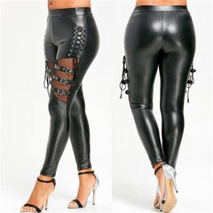 PU Leather Skinny Slim Trouser InsStreet