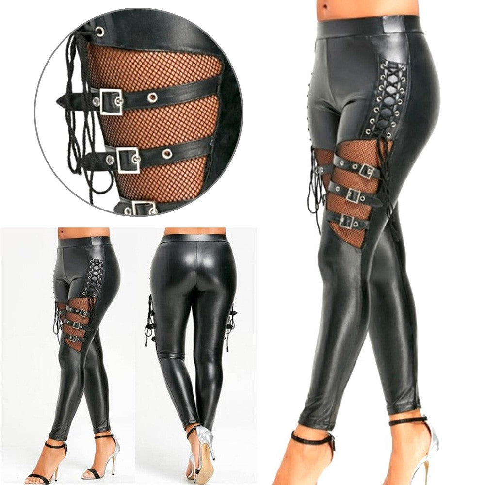 PU Leather Skinny Slim Trouser InsStreet