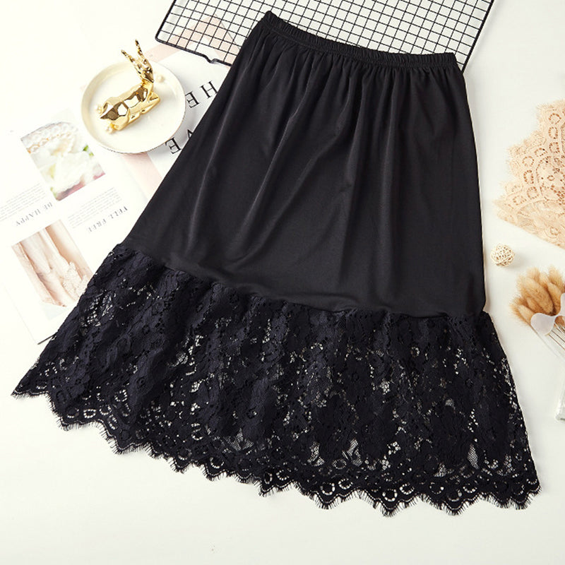 Extender Knee Lace Slip Hollow Skirts InsStreet