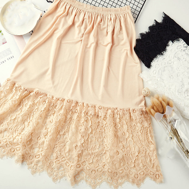 Extender Knee Lace Slip Hollow Skirts InsStreet