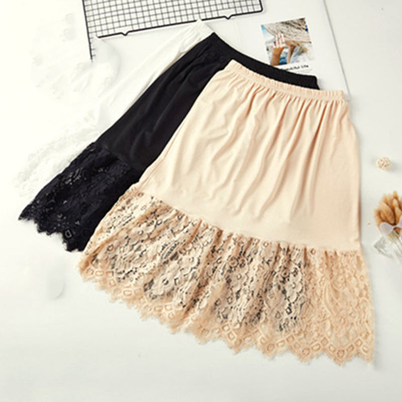 Extender Knee Lace Slip Hollow Skirts InsStreet