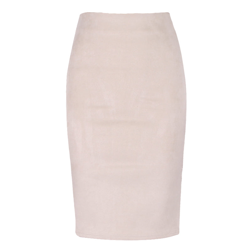 Solid Color Pencil Skirt InsStreet