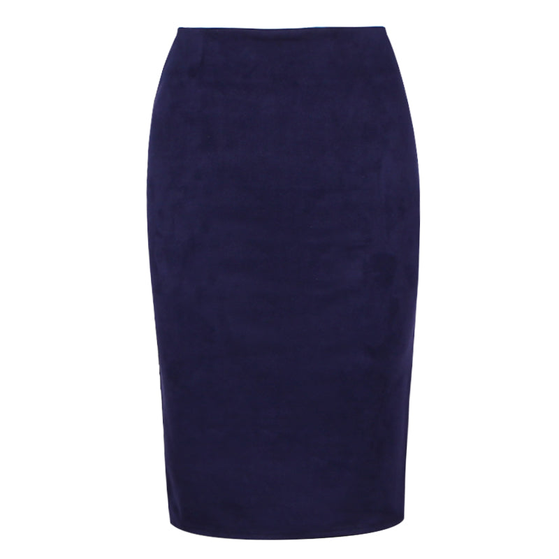 Solid Color Pencil Skirt InsStreet