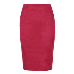 Solid Color Pencil Skirt InsStreet