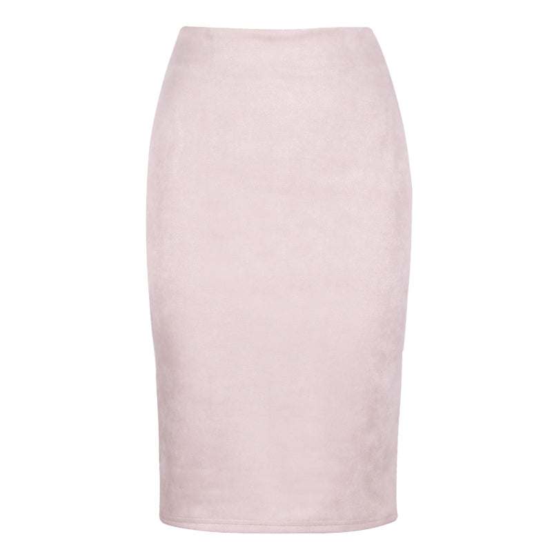Solid Color Pencil Skirt InsStreet