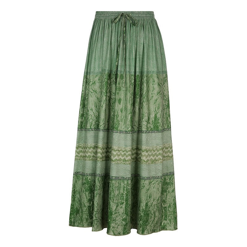 Vintage Long Floral Maxi Skirt InsStreet