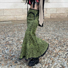 Vintage Long Floral Maxi Skirt InsStreet