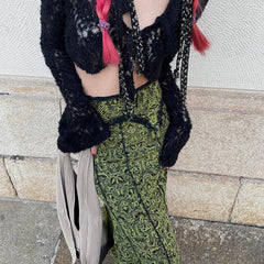 Vintage Long Floral Maxi Skirt InsStreet