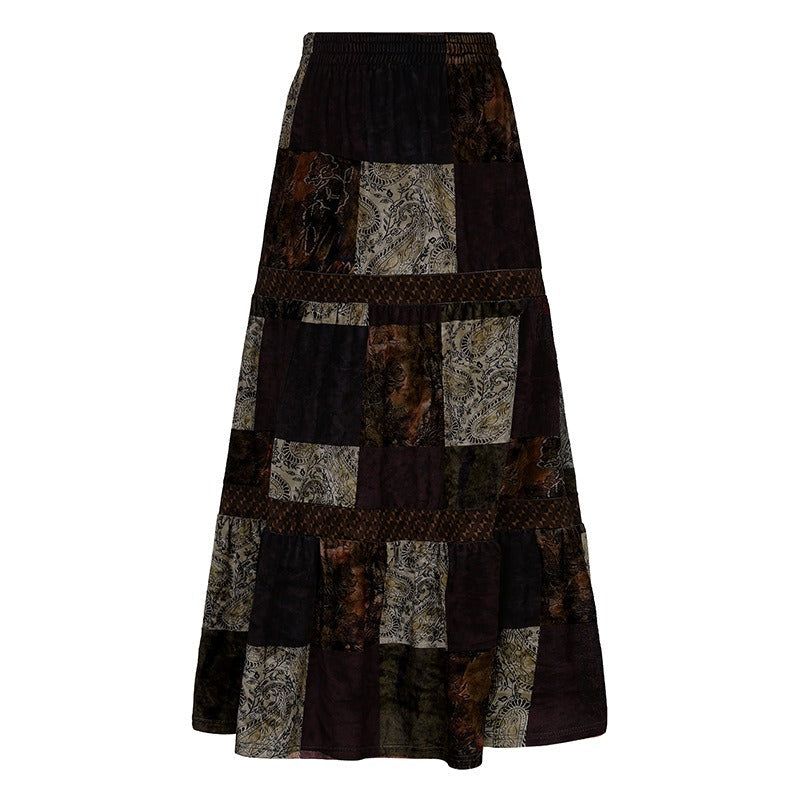Vintage Long Floral Maxi Skirt InsStreet