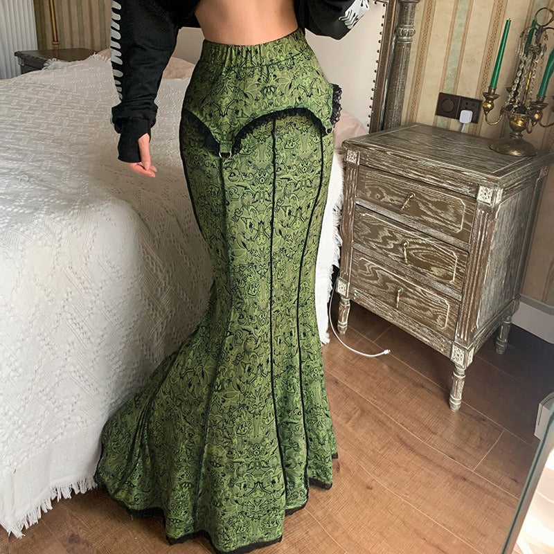 Vintage Long Floral Maxi Skirt InsStreet