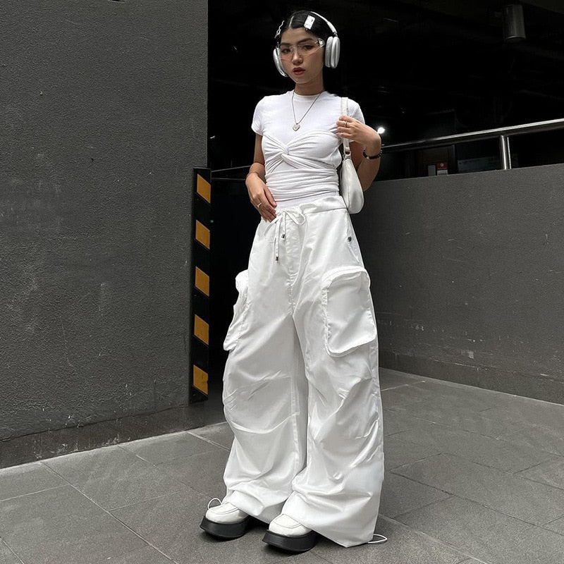 Hiphop Pockets Sweatpants Vintage Spice Girls InsStreet