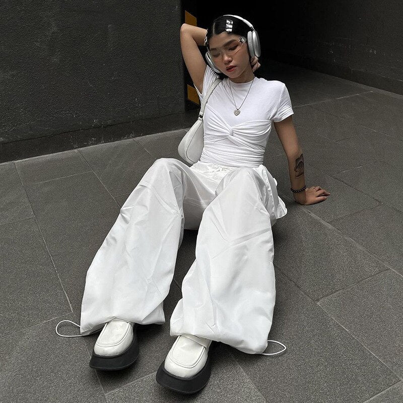 Hiphop Pockets Sweatpants Vintage Spice Girls InsStreet