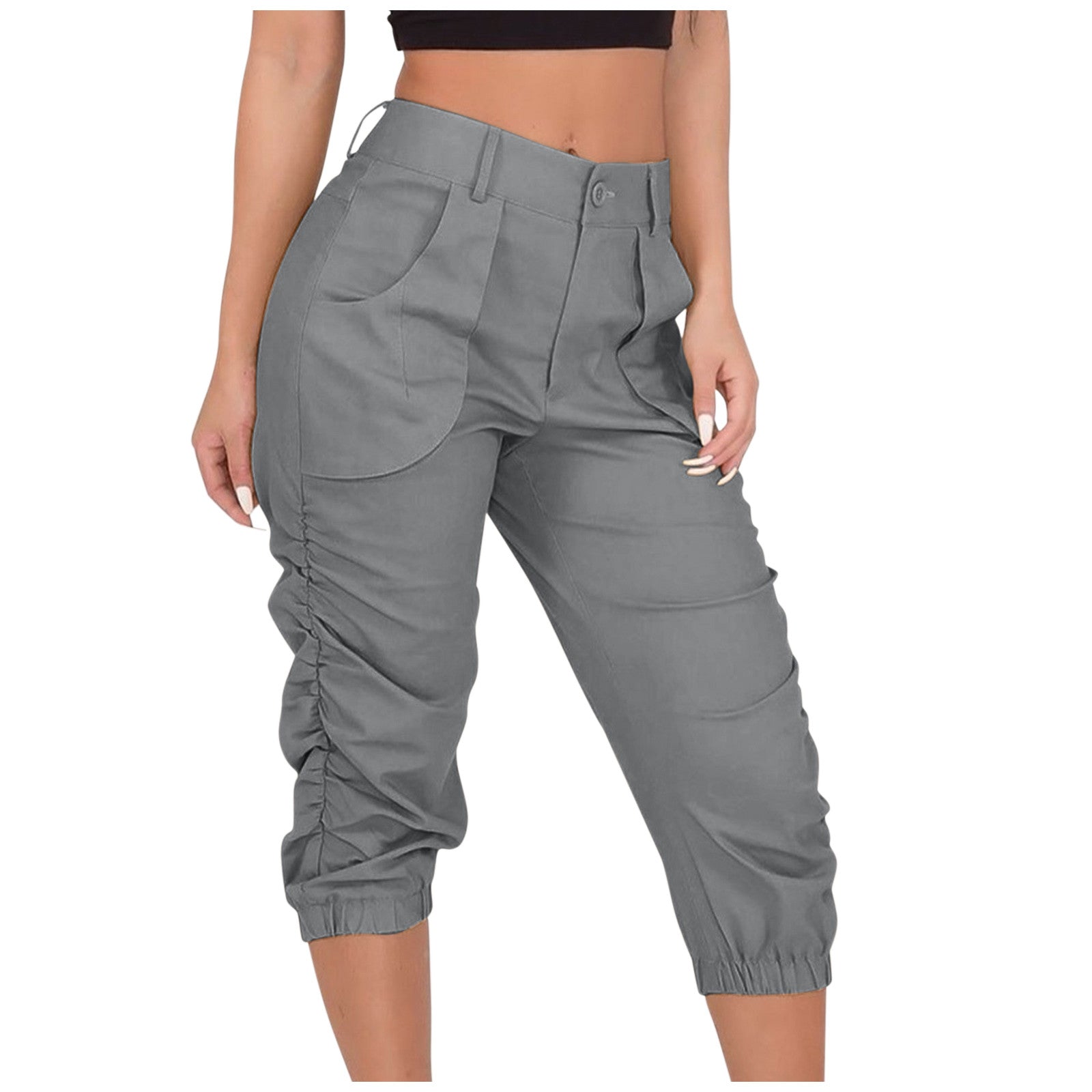 Relaxed-fit Cargo Capri Pant InsStreet