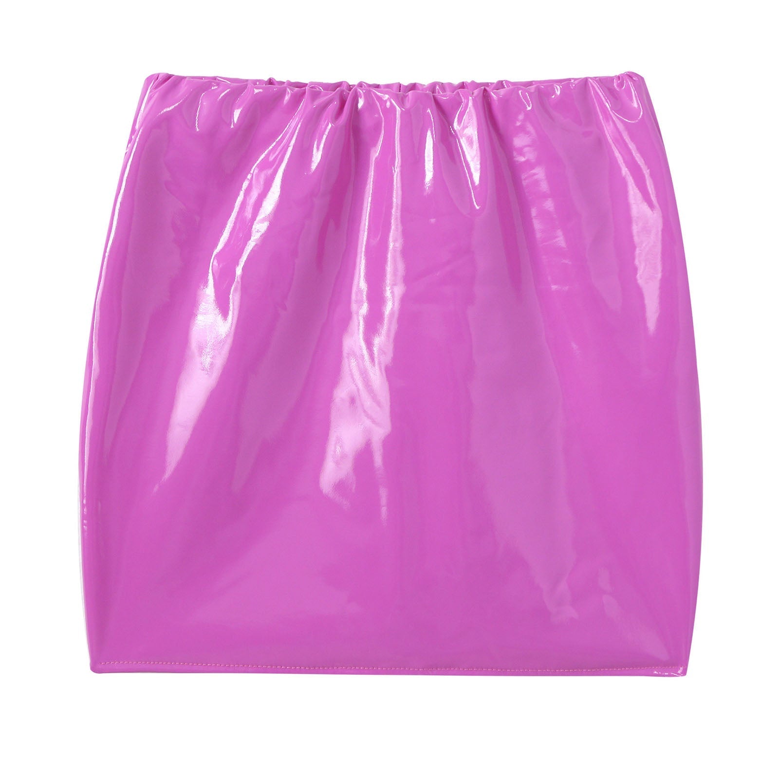 Latex Patent Leather Miniskirt InsStreet