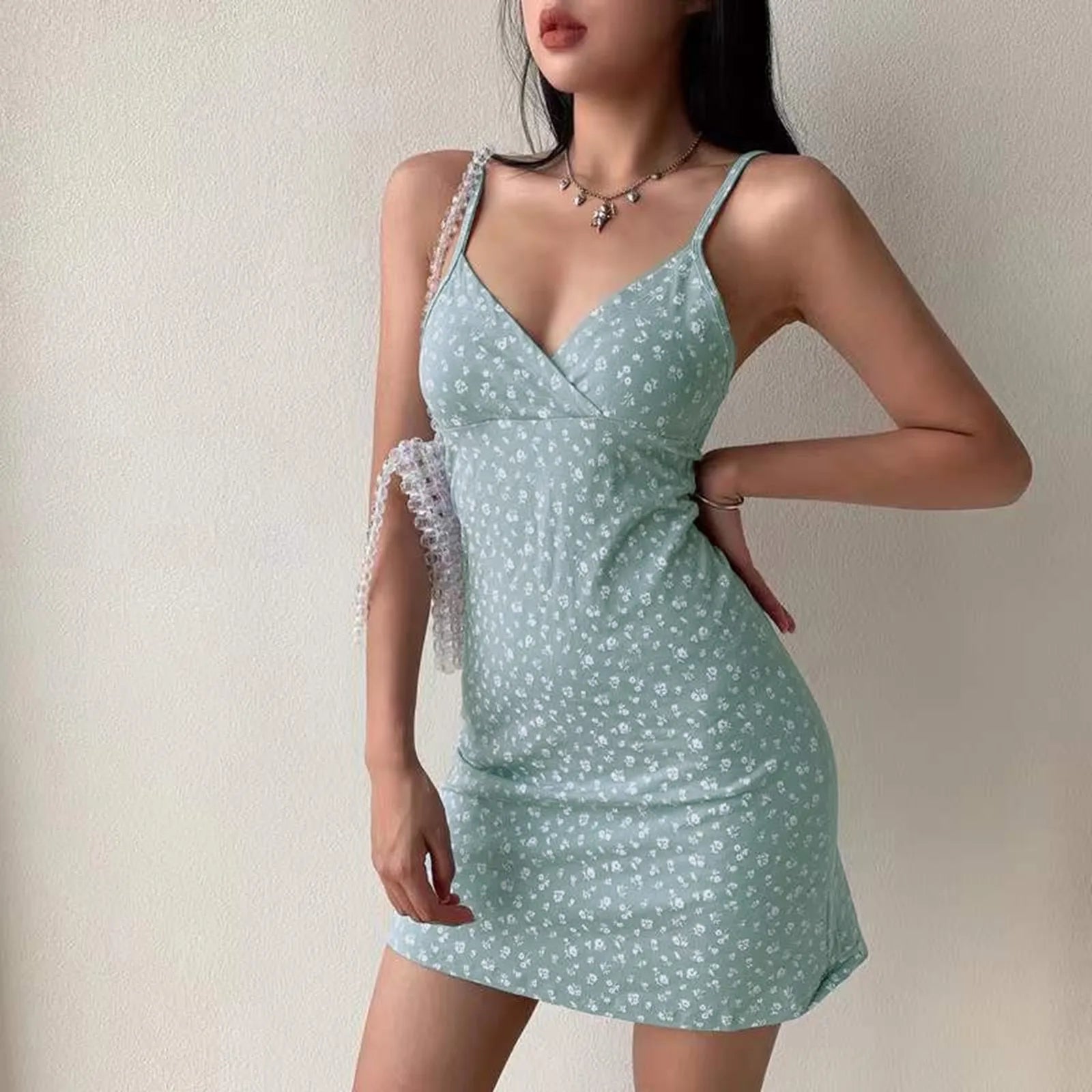 Traf Halter Fit Knitted Mini Dress InsStreet