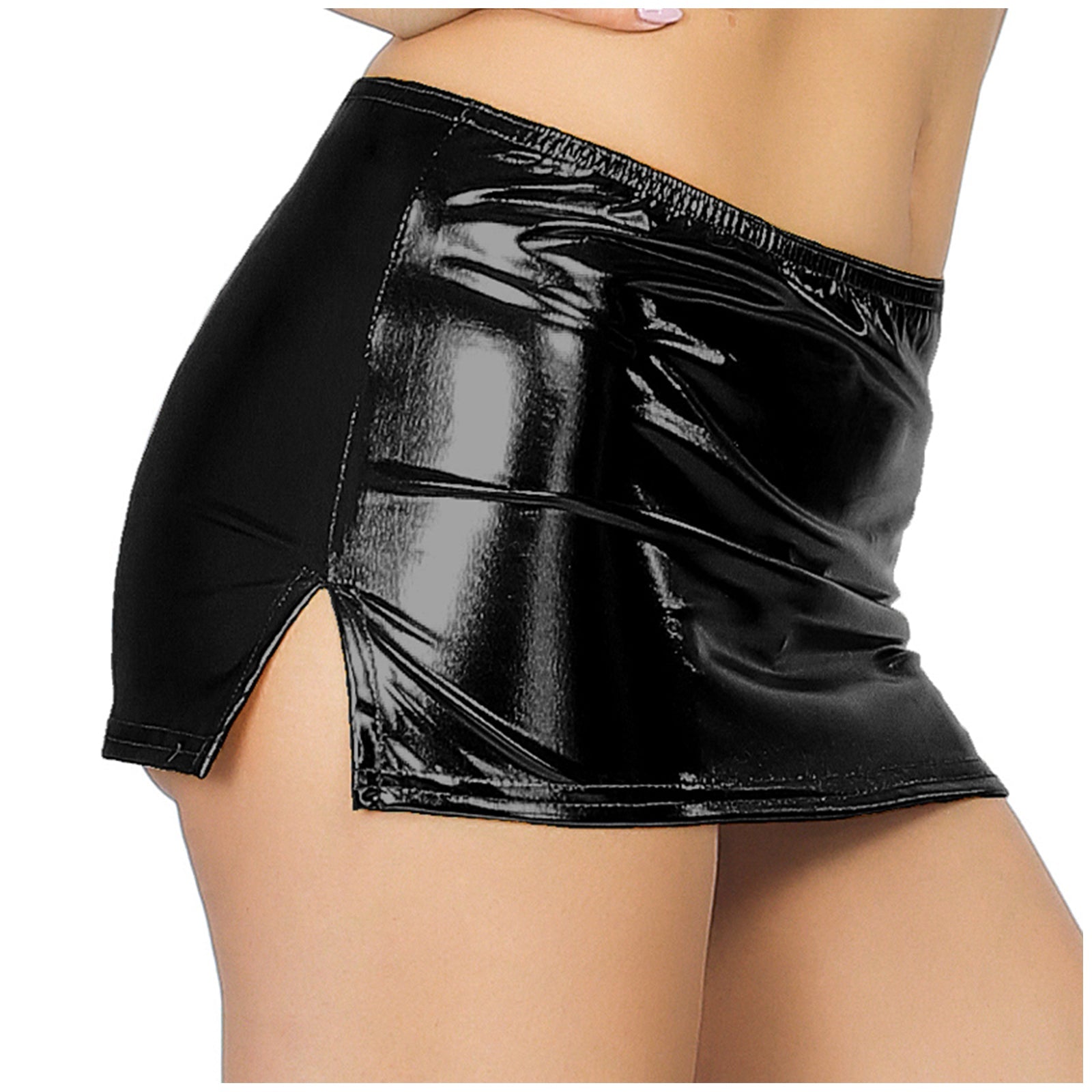 Sexy Wetlook Mini Club Party Skirt InsStreet