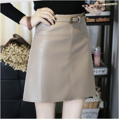 Women New Trend PU Leather Pencil Skirt InsStreet