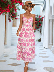 for Gown Midi Flowered Keyhole Women InsStreet