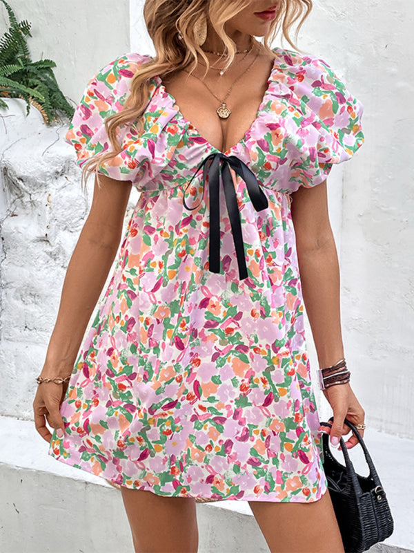 Puff Gown Arm Mini for Flowered Women InsStreet