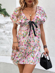 Puff Gown Arm Mini for Flowered Women InsStreet