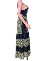 for Gown Patterned Tiered Full-Length Women InsStreet