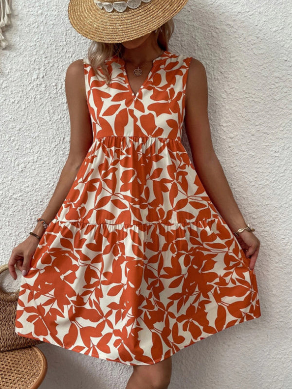 for Tiered Design Sleeveless Minidress Flowered Ruffle Women InsStreet