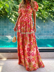 Bohemian Long for Design Gown Flowered Women InsStreet