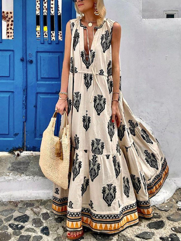 Gown for Design Full-Length Sleeveless Bohemian Women InsStreet