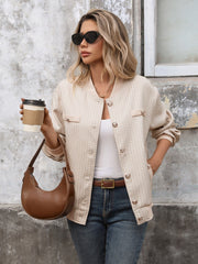 Baseball Collar Cardigan Jacket InsStreet