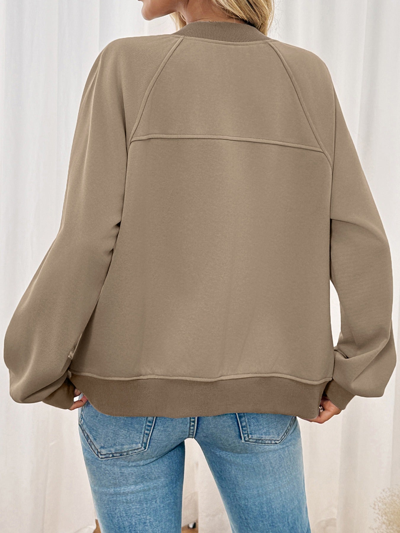 Khaki Loose Jacket InsStreet