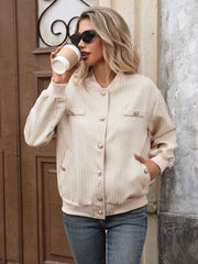 Baseball Collar Cardigan Jacket InsStreet