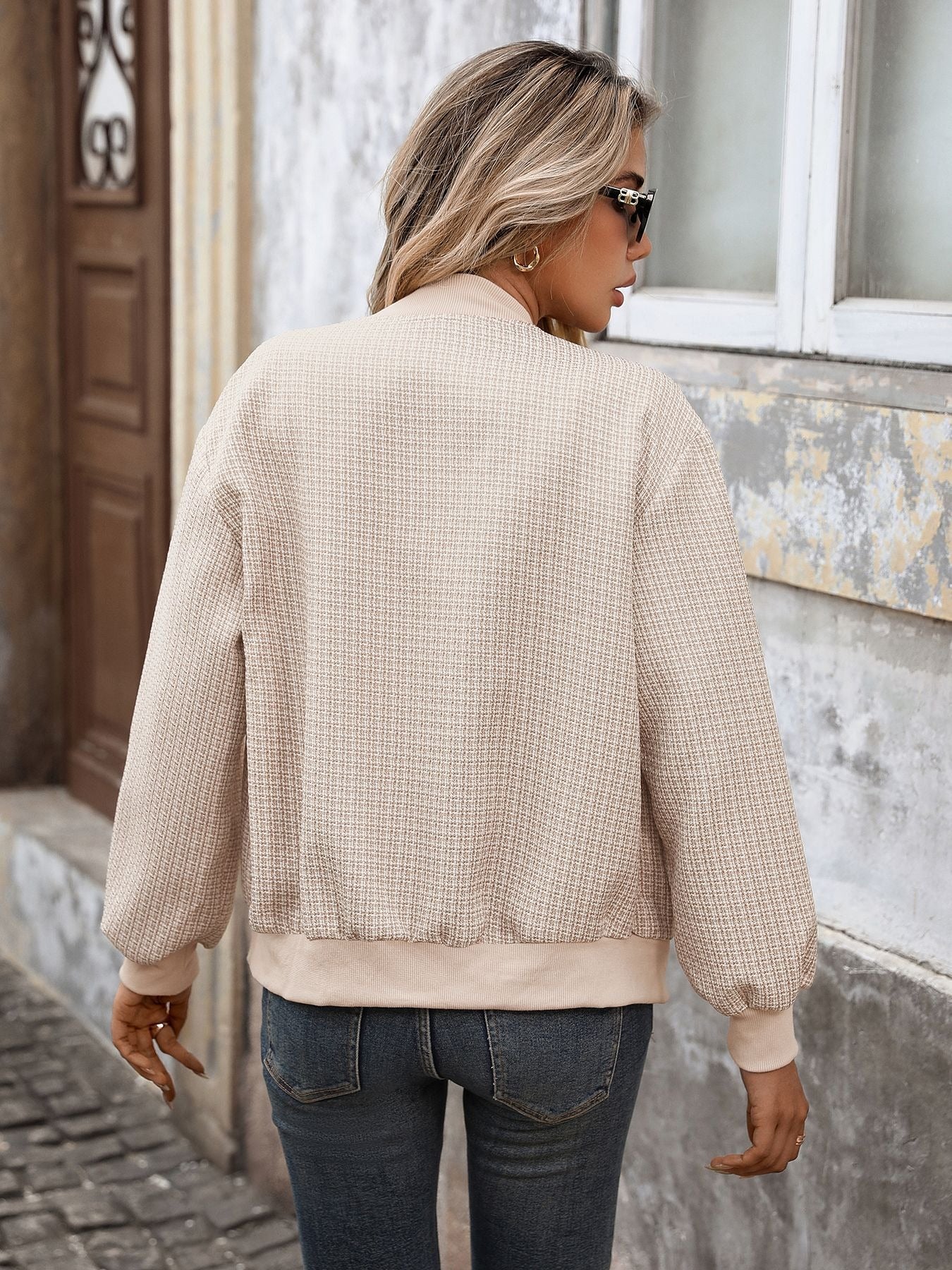 Baseball Collar Cardigan Jacket InsStreet