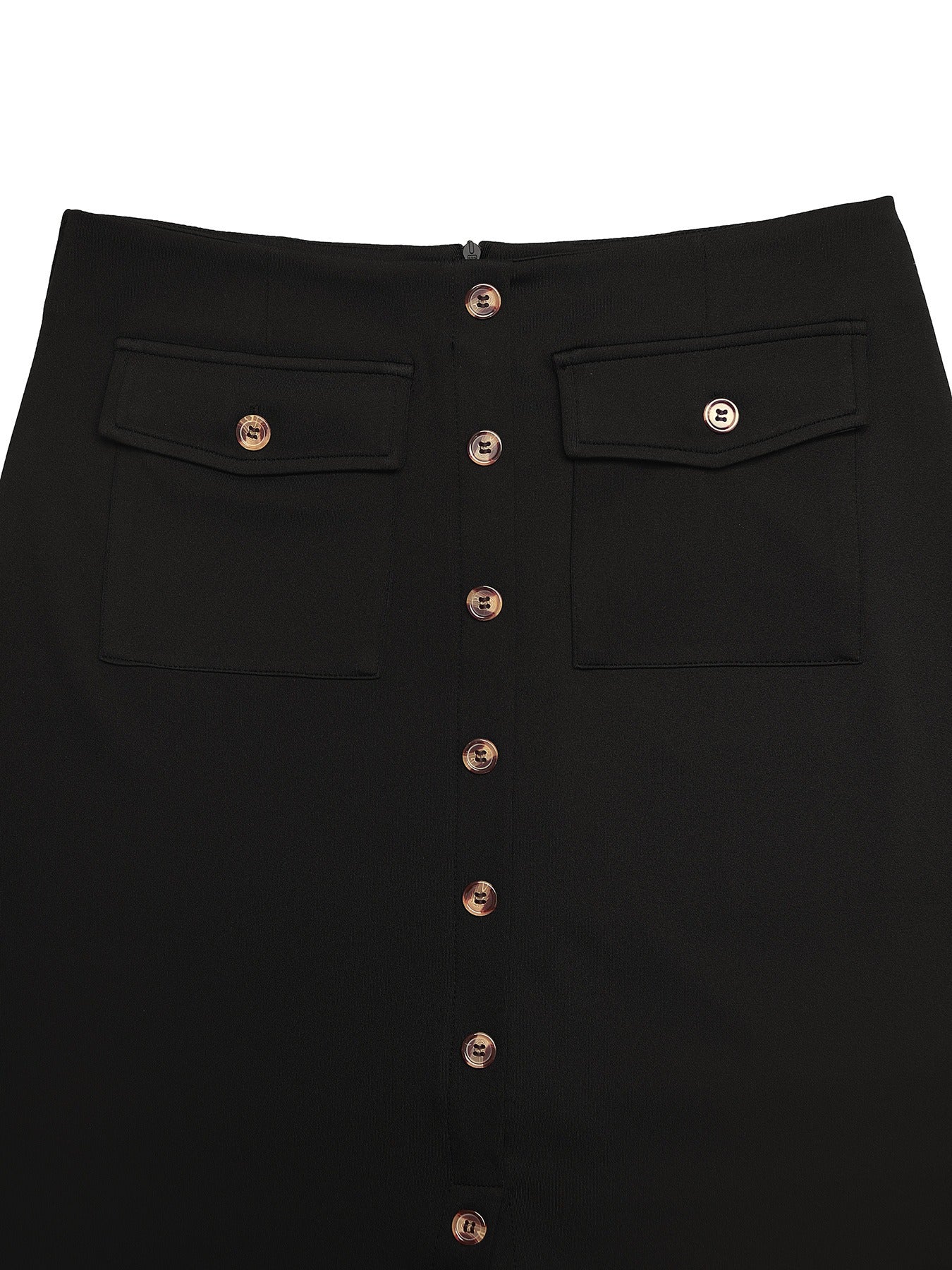 Retro Front-Slit Skirt InsStreet