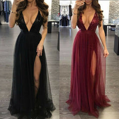 Long Maxi Cocktail Party Gown Bandage Blackless Dress InsStreet