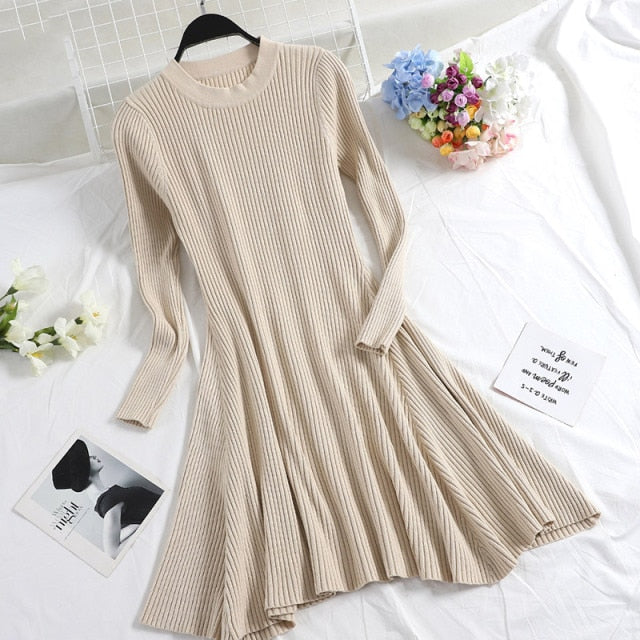 Irregular Hem Casual Dress InsStreet