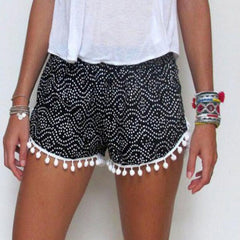 Floral Print Pom Ball Shorts InsStreet