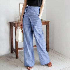 Fashion Stripe Kink Pocket Casual Pants InsStreet