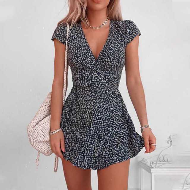 Fashion Dot Print Dress InsStreet