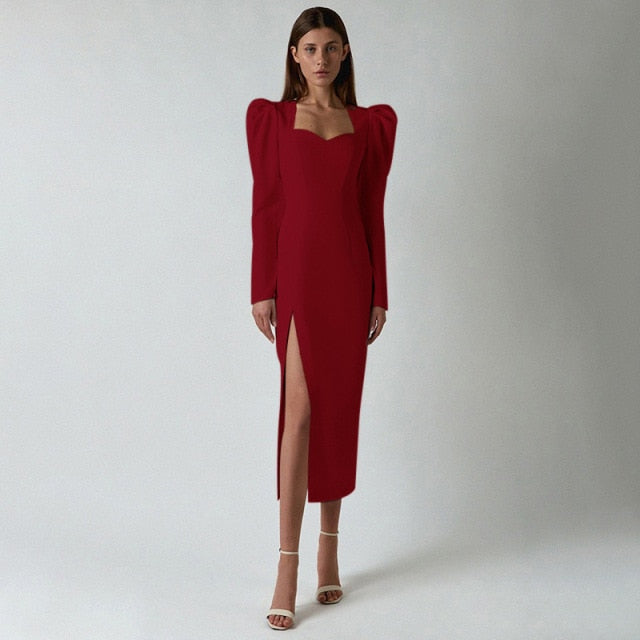 Sexy Women Midi Party Dress InsStreet