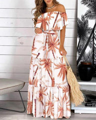 Long Ruffle Maxi Dress InsStreet