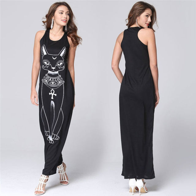 Casual Sleeveless O Neck Bodycon Dress InsStreet