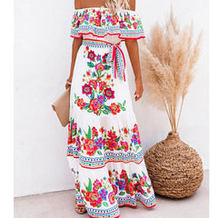 Long Floral Print Casual Elegant Party Dresses InsStreet