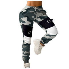 Stitching Camouflage Print Pants InsStreet