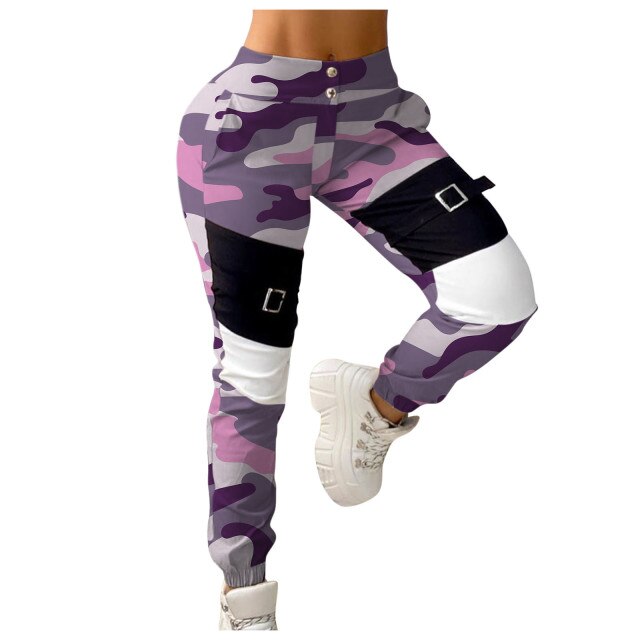 Stitching Camouflage Print Pants InsStreet