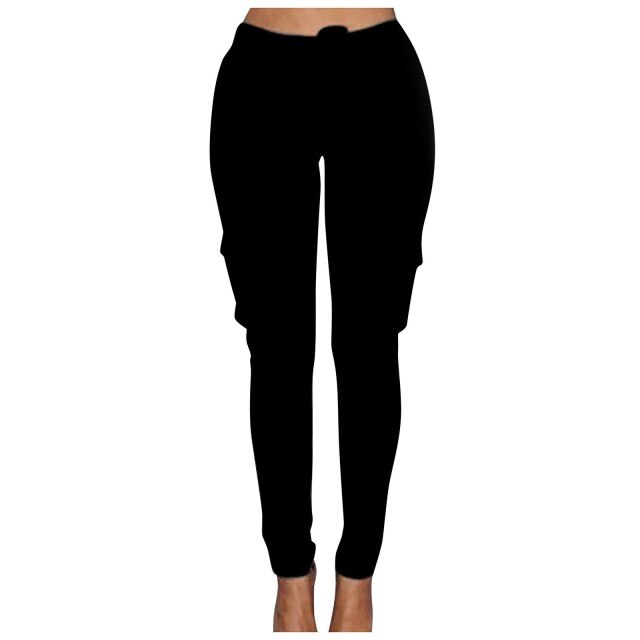 High Waist Elastic Joggers Lace-up Trousers InsStreet