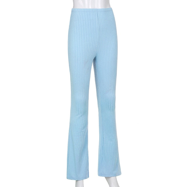 High Waist Aesthetic Female Vintage Pants InsStreet