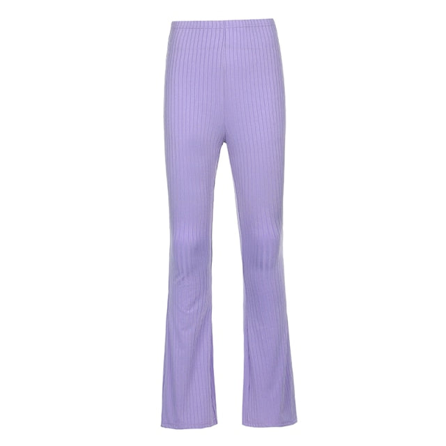 High Waist Aesthetic Female Vintage Pants InsStreet