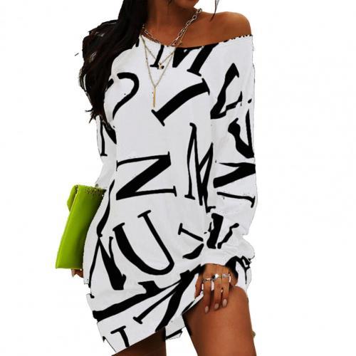 Loose Casual Streetwear Long Sleeve O Neck Dress InsStreet