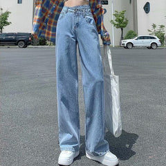 Woman Jeans High Waist Denim Pants InsStreet